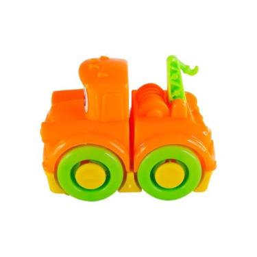 Imagem de Happy Cars Pista Interativa Infantil, Plástico Durável, Laranja e Verde, Modular com Curvas e Rampas, Carrinho Incluso, Brinquedo Educativo para Desenvolvimento Motor