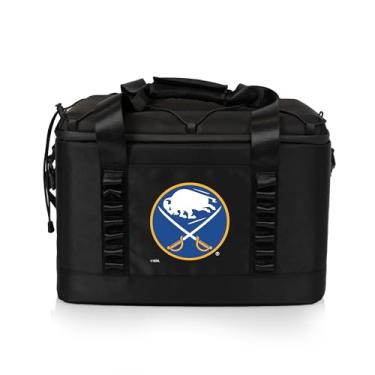 Imagem de Picnic TIME NHL Buffalo Sabres Tarana Superthick Cooler, 24 latas de isolamento macio, praia reciclada, acampamento, piquenique, (preto carbono)