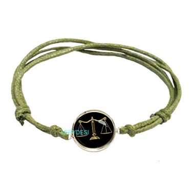 Imagem de LERYDESI Balanço de mesa série de joias colar colar lua pingente escalas brincos escala pulseiras símbolo da justiça legal presente para advogado, Vidro