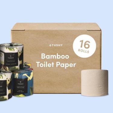 Imagem de Papel higiênico TUSHY Premium Bamboo, 3 camadas, 300 folhas, pacote co