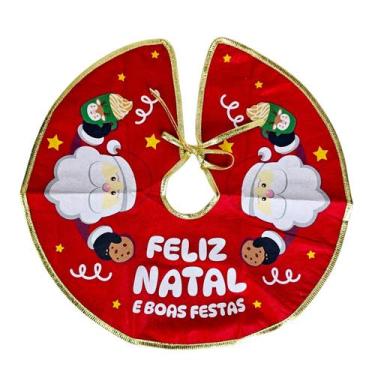 Imagem de Saia Árvore de Natal Pequena Tapete Decorativo Natalino 40cm - MultiA,