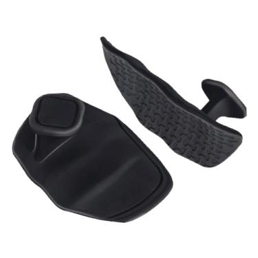 Imagem de Vaveren 2 peças de apoios de ginástica para levantamento de peso, barra de haltere, almofadas antiderrapantes, apoios de mão práticos para homens e mulheres, Preto