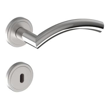 Imagem de Fechadura Interna 55cm Roseta Polido Erbe Aliança - Aliança Metalúrgic