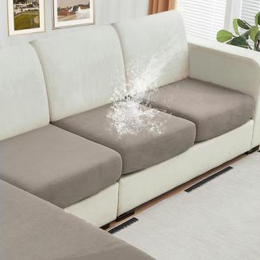 Imagem de Capa de mobília: conjunto de sofá impermeável de 3 peças NAISI Velvet