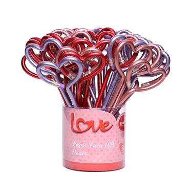 Imagem de Lápis Preto Redondo, Molin, Love Heart Face, Com Borracha, Pote com 36