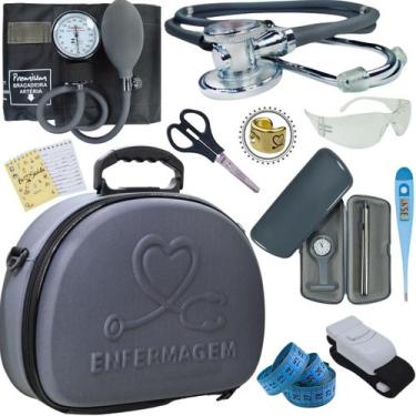 Imagem de Kit Fisioterapia Maleta Goniometro Martelo Buck Completo - Love Saude,