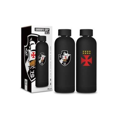 Imagem de Garrafa termica grip 500ml emborrachado times vasco da gama - Brasfoot