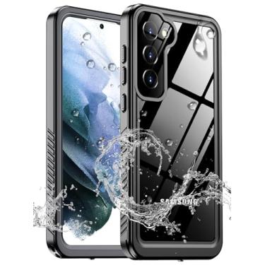 Imagem de xiwxi Capa à prova d'água para Samsung Galaxy S21, capa subaquática IPX8, à prova de choque e militar, à prova de quedas, película de qualidade de som transparente integrada para Samsung S21 de 6,1