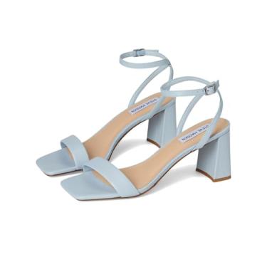 Imagem de Steve Madden Sapato feminino luxuoso, Couro azul claro, 35