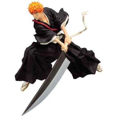Imagem de Action Figure Bleach Ichigo Kurosaki Boneco 20 Cm Anime Estatueta Cole
