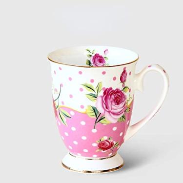 Imagem de Conjunto de Xícaras de Chá Porcelana Marfim Elegante Xícara de Café, Conjuntos de Chá para Adultos Conjunto de Chá de Porcelana Conjuntos de Chá de Cerâmica para Mulheres Conjunto de Chá de Tarde de