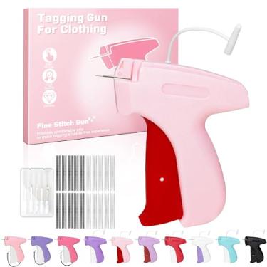 Imagem de Epritliber Pistola de costura para roupas, pistola de etiquetagem para roupas, micro ponto costurado para roupas, fixador rápido de roupas, mini pistola de costura de ponto portátil: 6 agulhas, 2000