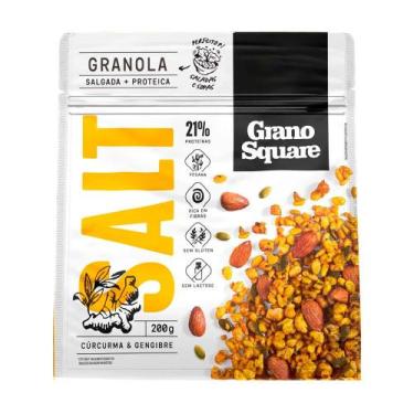 Imagem de Granola Salgada Com Cúrcuma e Gengibre Vegana Sem Glúten GranoSquare 2