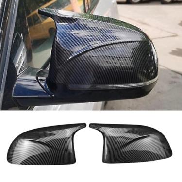 Imagem de XITER Tampa do espelho lateral retrovisor lateral para BMW X3 X4 X5 X6 X7 G01 G02 G05 G06 G07 G08 2018-2023, fibra de carbono