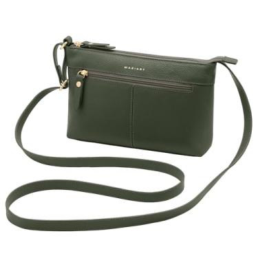 Imagem de Bolsa Feminina Transversal de Couro Bovino Legítimo Mariart Cipozinho (Army)