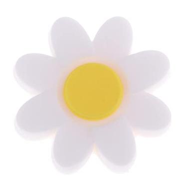 Imagem de shamjina Amortecedor de Vibração de Raquete de Silicone Amortecedor Durável para Squash de Tênis, Branco