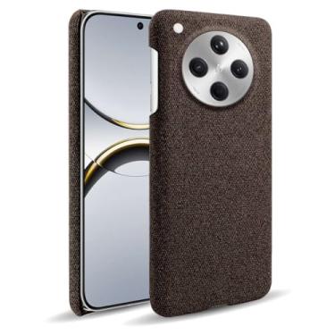 Imagem de Capa para OPPO Find X8 5G,Capa desenhada em lona,Case Protetora Ultrafina com Empunhadura Macia,Design em Tecido Antichoque e Antiarranhões-Brown