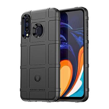 Imagem de IDEWEI Capa para Samsung Galaxy M40, fibra de carbono refinada, anti-queda, anti-impressões digitais, proteção integral. A capa do telemóvel é compatível com Samsung Galaxy M40