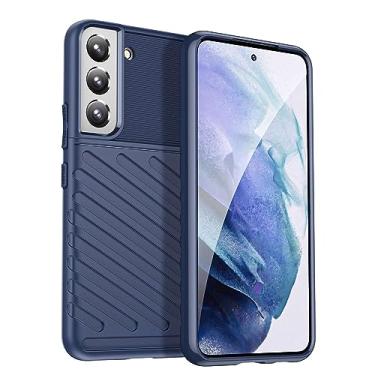 Imagem de IDEWEI Capa para Samsung Galaxy S22+. Fibra de carbono refinada, anti-queda, anti-impressões digitais, proteção integral. A capa do telemóvel é compatível com Samsung Galaxy S22+