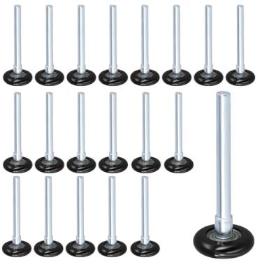 Imagem de HOZEON Pacote com 20 rolos de porta de garagem de 5 cm, rolamentos selados de nylon 6200ZZ, rodas silenciosas e duráveis para portas de garagem residenciais e comerciais