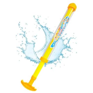 Imagem de Lançador de Água Super Splash, Pistola de Água com Jato Forte, 40cm de Altura, Brinquedo para Diversão ao Ar Livre, Leve e Fácil de Carregar, Cor Amarelo