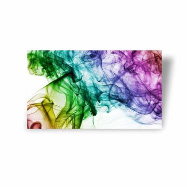 Imagem de Quadro Canvas Premium Abstrato Vapor Colorido 60X40Cm - Plimshop