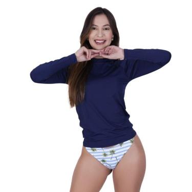 Imagem de Camisa UV 50+ Proteção Solar UV 50+ Blusa Térmica e para Academia Fitness Feminina-Feminino