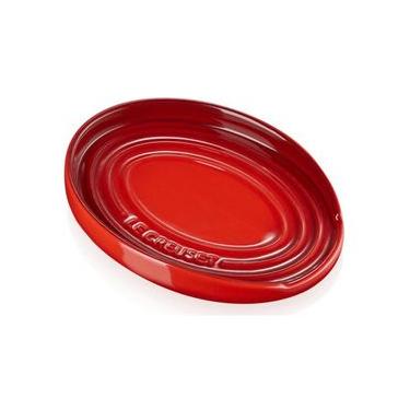 Imagem de Apoio De Utensílios Oval Em Cerâmica Vermelho - Le Creuset