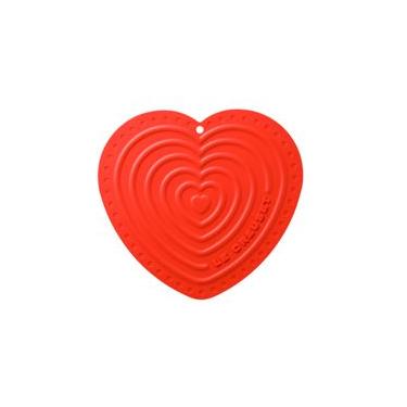Imagem de Suporte de Silicone Coração Vermelho Le Creuset