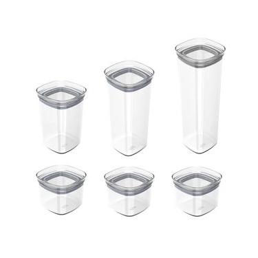 Imagem de Kit Pote Hermético Block Natural 6 Peças - Ou