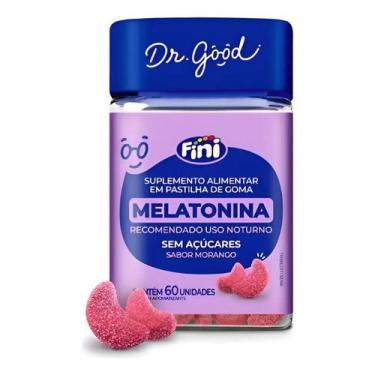 Imagem de Melatonina Em Gummys 60 Gomas Sabor Morango Dr Good Fini