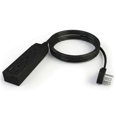 Imagem de Stanley Cabo de extensão interno 31131 CordMax Office, aterrado, 2,7 m, perfil baixo, 3 tomadas, preto