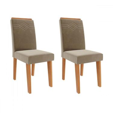 Imagem de Cadeiras Kit 2 Cadeiras Tais Cinamomo/Joli - Cimol