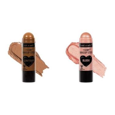 Imagem de Pacote de bastões de maquiagem wet n wild MegaGlo Where's Walnut & Pea