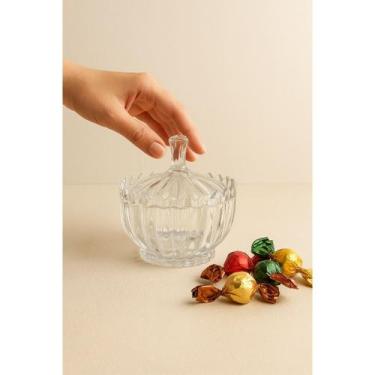 Imagem de Bomboniere Vidro com Tampa Premium Luxo 900ml Resistente Plasvale Glas