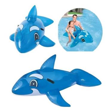 Imagem de Boia Infantil Inflável Gigante Baleia Azul Piscina Praia Baleia - Best