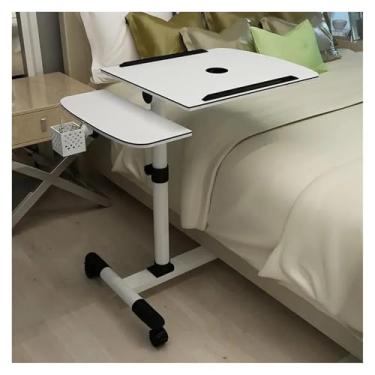 Imagem de Bandeja de cama ajustável, mesa dobrável para laptop com elevador para cabeceira e sofá, estação de trabalho portátil para computador e mesa de aprendizagem, ideal para uso em escritório em casa (4