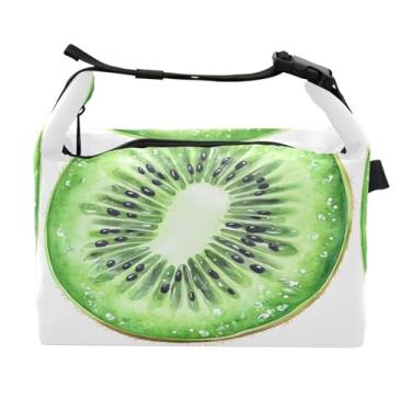 Imagem de STAYTOP Lancheira Fresh Kiwis com fivela de alça, lancheira isolada para meninos e meninas, lancheira térmica para trabalho escolar