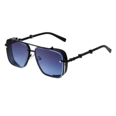 Imagem de VFDHN Óculos de sol clássicos vintage para dirigir, unissex, com armação de metal, luxuosos (TYJ531-5)