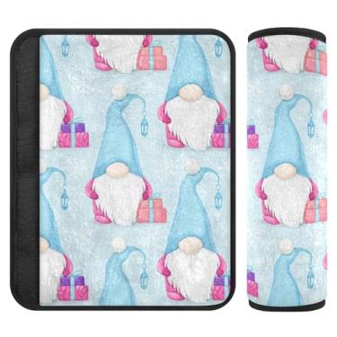 Imagem de Burbuja Capa para cinto de segurança de carro Gnomos Protetor de cinto de segurança de carro macio confortável para alça de ombro de assento, 1 par médio