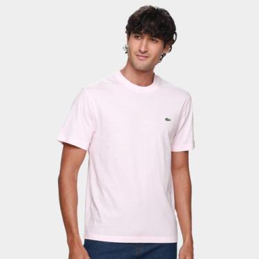 Imagem de Camiseta Lacoste Clássica Masculina, Rosa claro, M