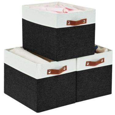 Imagem de Cajas de almacenamiento DECOMOMO Kallax 33x38x33 cm Negro Blanco Juego