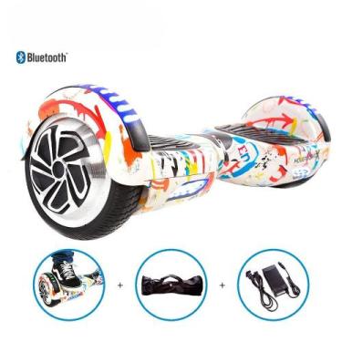 Imagem de Hoverboard Infantil Grafite Bateria Longa Duração Bluetooth - Hoverboa