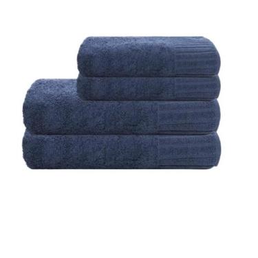 Imagem de Jogo de Toalhas de Banho e Rosto 4 Peças 500g/m² Premium Velour Camesa