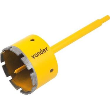 Imagem de Serra copo diamantada 90mm com haste e pino guia - Vonder