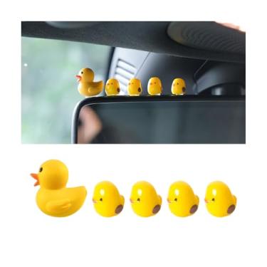 Imagem de Mandark Lindos acessórios de painel de carro mini pato, 20 peças, 4 conjuntos de galinhas, enfeites de espelho retrovisor, pintinho engraçado, decoração de janela retrovisora, ajuste universal
