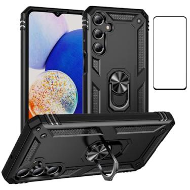 Imagem de WVOZWWO Capa para Xiaomi redmi Note 13 Pro 5G com protetor de tela, proteção militar à prova de choque, capa traseira defensora para Redmi Note 13 Pro 5G (preta, Galaxy A16)