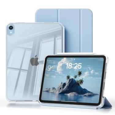 Imagem de GKABXY Capa para iPad (A16) 11ª/10ª geração 28.9 cm 2025/2022, capa removível 2 em 1 com parte traseira transparente, moldura de TPU macio à prova de choque, despertar/hibernar automaticamente