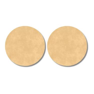 Imagem de Kit 2 Pele Animal 45Cm Couro S Aro Conga Bongo Atabaque Luen