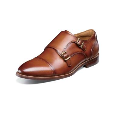 Imagem de Florsheim Sapato Oxford masculino Rubano bico duplo Monk, Conhaque, 8 Wide